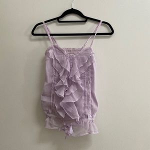 Tally Weijl Ruffle Chiffon Tank Top